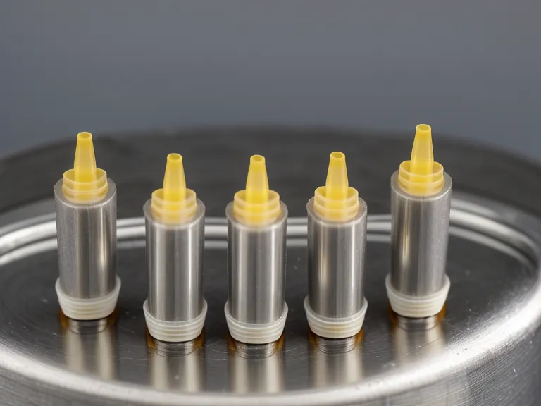 Cartuchos de agujas para micropigmentación de cejas de distintos calibres, aún en su empaque estéril.