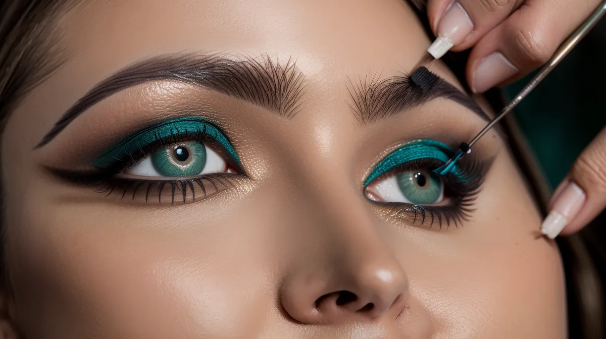 Cejas efecto polvo para rubias: resultado sanado con densidad baja y tono equilibrado