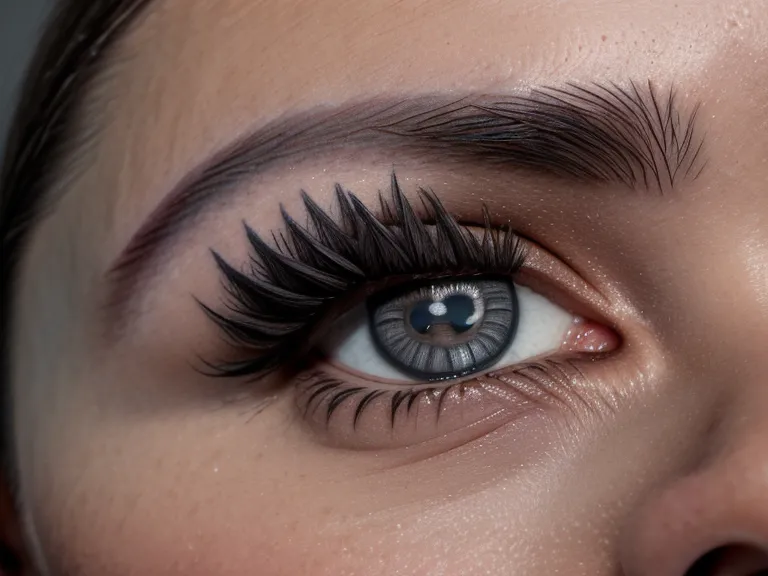 Microblading antiguo desvanecido en tono grisáceo antes de la cobertura con cejas efecto polvo