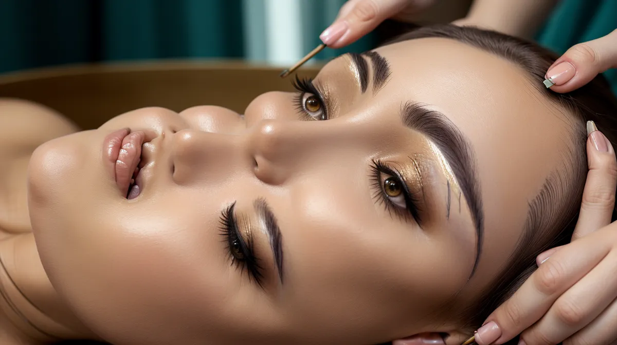 Cejas efecto polvo con sombreado denso y cuidado post-procedimiento para el verano en México