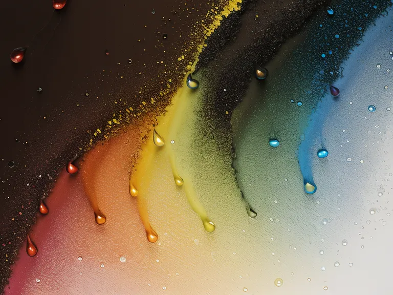 Gotas de pigmento en varios tonos sobre la paleta para elegir el color de micropigmentación de cejas efecto polvo