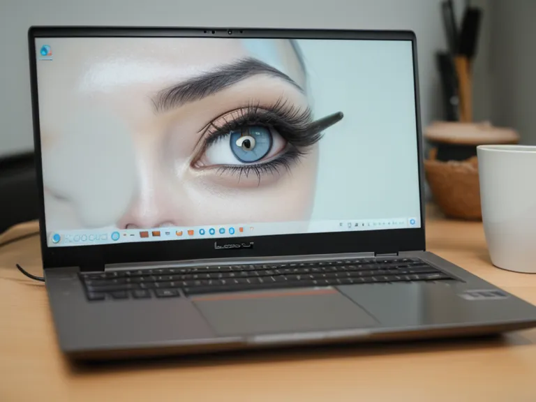 Pantalla de laptop con la lección de un curso online de micropigmentación de cejas abierta