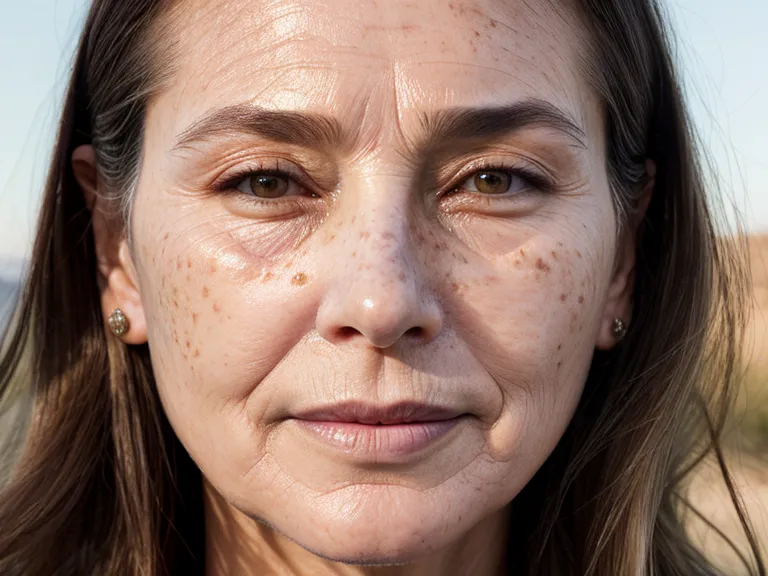 Detalle macro del pixelado en micropigmentación de cejas técnica polvo para piel madura