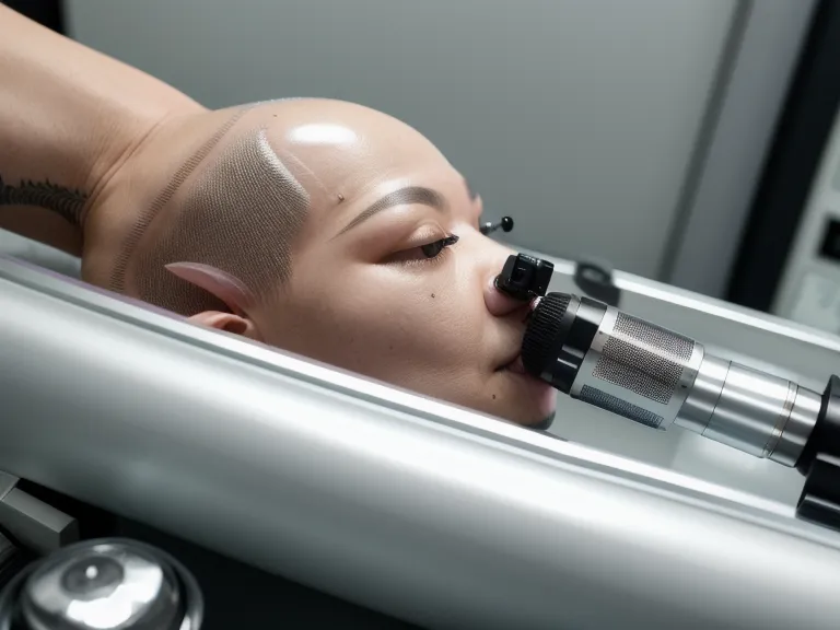 Dermógrafo y aguja usados en sesiones de técnica de cejas efecto polvo