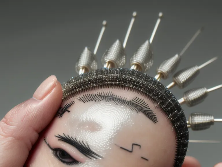 Aguja 1R usada en la técnica de polvo durante la evolución profesional de una brow artist